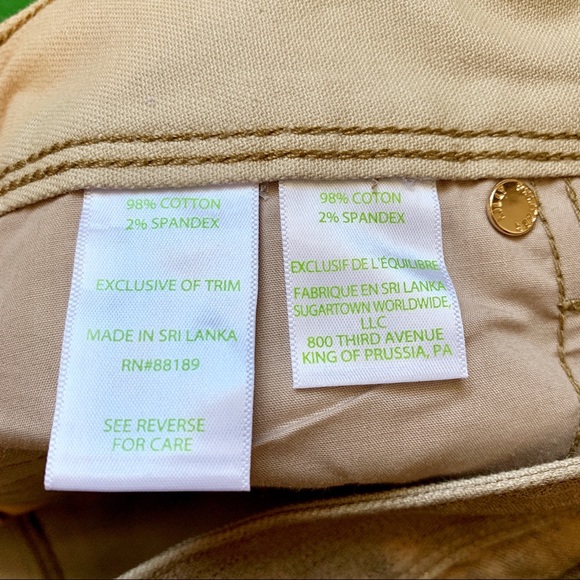 NWT Lilly Pulitzer Rose Gold Worth Skinny Pants 0 - Picture 3 of 5